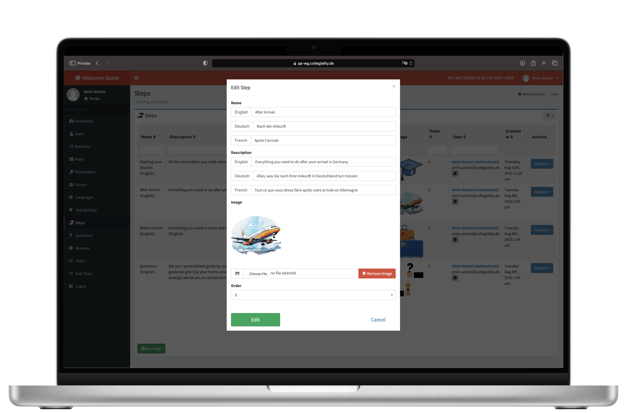 Step Editor